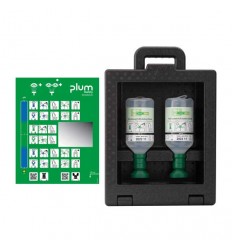 PLUM iBOX - Zamykana stacja do płukania oczu - 2 x Eyewash 500 ml