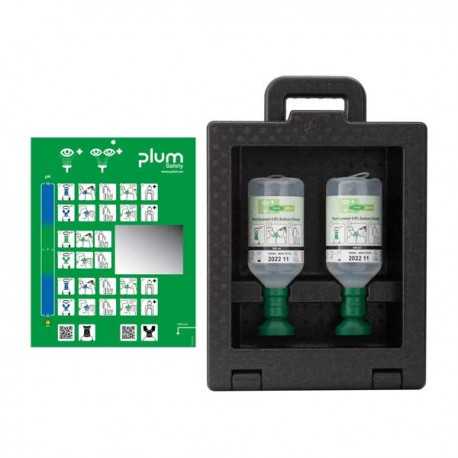 PLUM iBOX - Zamykana stacja do płukania oczu - 2 x Eyewash 500 ml