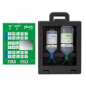 Zamykana stacja PLUM iBox 2 z płukankami pH Neutral DUO 500 ml + Eyewash DUO 1000 ml