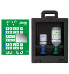 Zamykana stacja do płukania oczu PLUM iBOX 4921 - kwasy, zasady, ciała obce