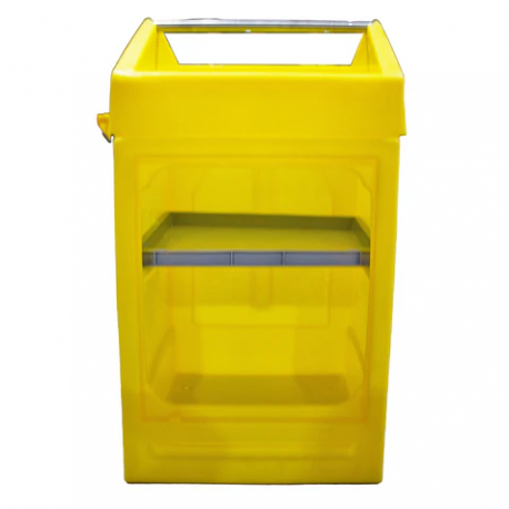 Polietylenowa szafka bezpieczna Romold z uchwytem na rolkę, 64 x 58 x 118 cm