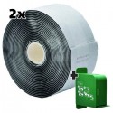 2x bandaż piankowy QuickSoft 5 m x 5.5 cm, czarny + dyspenser gratis