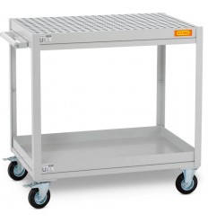 Wózek warsztatowy z tacą wychwytową