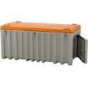 CEMbox 750 l z drzwiami bocznymi, szaro-pomarańczowy