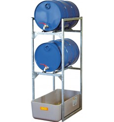 Regał na beczki typ 120 z wanną wychwytową