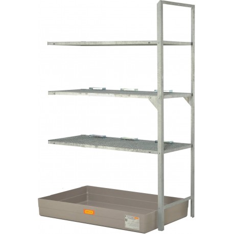 Regał na beczki i małe pojemniki typ 540 z wanną wychwytową