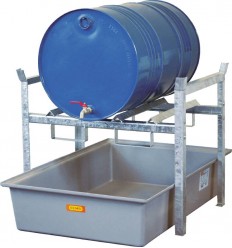 Regał na beczki typ 400 z podporą na 2 beczki po 60 l lub 1 beczkę po 200 l