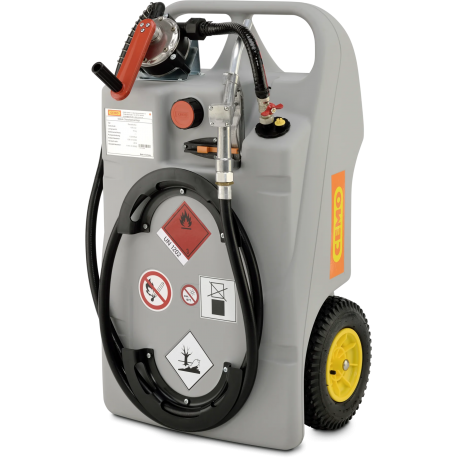 Wózek mobilny do transportu oleju napędowego, Cemo Diesel, pompa ręczna, 100 litrów