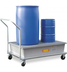 Mobilna wanna wychwytowa GRP 220 l na 2 beczki 200 l