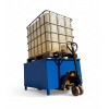 Wanna wychwytowa stalowa Economy pod 1 pojemnik IBC, lakierowana, 1000 l, 115 × 130 × 78 cm