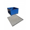 Wanna wychwytowa stalowa Economy pod 1 pojemnik IBC, lakierowana, 1000 l, 115 × 130 × 78 cm