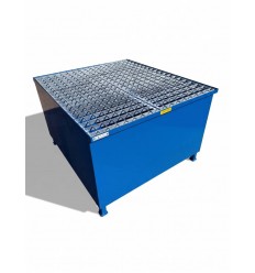 Wanna wychwytowa stalowa Economy pod 1 pojemnik IBC, lakierowana, 1000 l, 115 × 130 × 78 cm