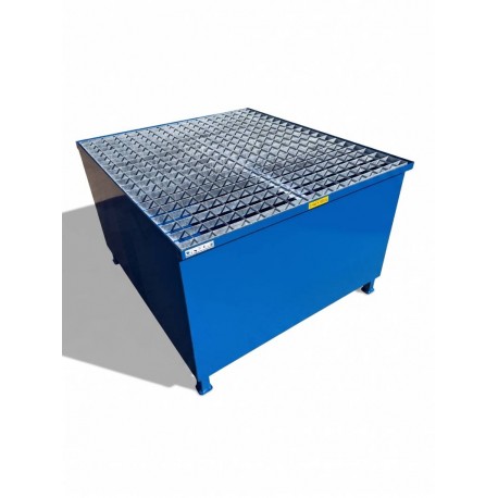 Wanna wychwytowa stalowa Economy pod 1 pojemnik IBC, lakierowana, 1000 l, 115 × 130 × 78 cm