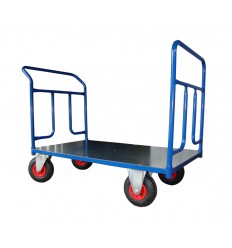 Dwuburtowy wózek platformowy, blacha (1200x700), 250 kg