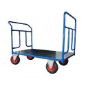 Dwuburtowy wózek platformowy, blacha (1200x700), 250 kg