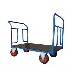 Dwuburtowy wózek transportowy, sklejka (1000x600), 250 kg