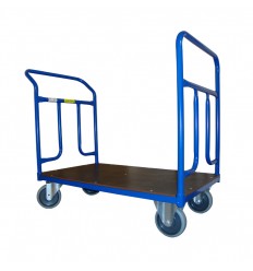 Dwuporęczowy wózek magazynowy, sklejka (1200x700), 400 kg