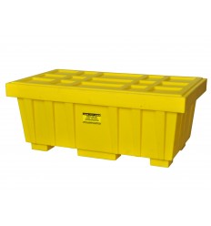 Pojemnik polietylenowy HDPE, kontener z pokrywą, (416 l.)