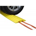 Ogranicznik prędkości wraz z osłoną na kable, polietylenowy (HDPE), żółty