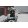 Pług śnieżny z gumą do wózków widłowych, 200 cm