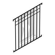 Kratka okienna do okna 590 x 450 mm rc